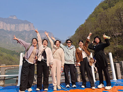 Company outing — mountain lake trip