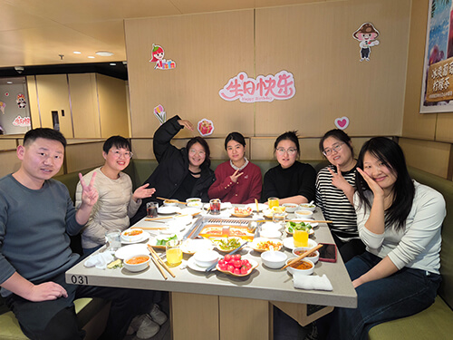 Team celebration dinner